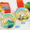 Medalha de Caminhada Escalada Personalizada Placa Comemorativa de Trilha Caminhada Personalizada Acampamento ao Ar Livre Escalada Maratona