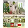 Nuevo Estilo Chino Tendencia Nacional Dragón Banquete de Cumpleaños 100 de Bebé Fondo de Pared Verde Tablero Kt Decoración de Escena Ambiente Arreglo