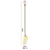 Cuchara de acero inoxidable, cuchara de café de diamante de cristal, cuchara para mezclar de mango largo, tenedor para fruta, cuchara de postre, tenedor para cóctel, cuchara para hielo
