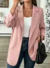 Transfronterizo Europeo y Americano 2026 Amazon Y2 Mujer Nuevo Primavera, Otoño, Invierno Moda Sólido Color Profesional Blazer