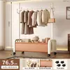 Colgador de piso colgador de dormitorio hogar interior móvil lujo ligero tendedero almacenamiento multifuncional perchero