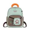 Mochila Infantil Menina Capivara Versátil Herói Desenho Animado Leve Proteção da Coluna Duas Alças Jardim de Infância Bolsa Escolar