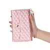 Comercio Exterior iPhone15 Estilo Rombo Pequeño Fragante Funda Protectora para Teléfono Móvil 13Pro Tarjeta Cremallera Cartera Cruzada