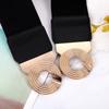 Venta al por mayor de fábrica vestido de dama elástico elástico cinturón ancho nueva moda versátil chamarra negra cinturón de cintura