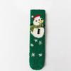 Meias de Natal meias de lã coral meias femininas de cano médio outono e inverno espessadas com forro de lã meias térmicas masculinas meias Amazon transfronteiriças