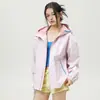 Chaqueta Chuanyang Chaqueta Deportiva al Aire Libre para Montañismo para Hombres y Mujeres Primavera y Otoño Estilo Retro Americano Bloque de Color de Encaje Chaqueta de Trabajo con Capucha