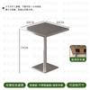 Conjunto de Mesa e Cadeiras Estilo Industrial Combinação Cadeira de Jantar em Aço Inoxidável Mesa de Restaurante Cadeira para Loja de Chá com Leite Comercial