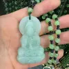 Cadena de Suéter de Jade Dongling Imitación Collar de Col de Jade Dongling No Importa Marca Dragón Fénix Collar de Guanyin