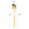 Colher 304 aço inoxidável estilo coreano bonito engrossado sobremesa misturando colher de gelo colher de café colher de jantar doméstico