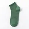 Calcetines para hombre de primavera y verano, calcetines de media pantorrilla, desodorantes, absorbentes de sudor, finos, color liso, a la moda, combinan con todo, calcetines cortos de algodón de verano, al por mayor