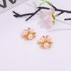 Aleación tres perlas flor corazón accesorios para el cabello DIY accesorios de ropa hebilla de placa de flor tocado mayoreo joyería de tres perlas