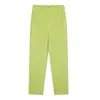 Moda Femenina Transfronteriza Estilo Europeo y Americano Pantalones Rectos Casuales de Cintura Alta Versátil Clásico Multicolor Largos 7901532