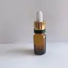 Frasco conta-gotas 10ml óleo essencial frasco de vidro marrom frasco de amostra frasco de essência frasco de óleo essencial cor de chá
