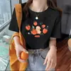 Camiseta de Manga Corta Versátil para Mujer Estilo Coreano y Japonés de Verano con Estampado Único de Dibujos Animados Lindos Diseño de Moda
