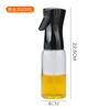 Em estoque Atacado 220ml Frasco de spray de vidro para uso doméstico Frasco de spray de qualidade alimentar Cozinha Não pendurado Frasco de spray de óleo atomizado