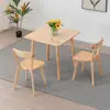 Silla de Escritorio Moderna Minimalista para Oficina en Casa, Silla de Comedor de Madera Maciza Transfronteriza, Silla Luis Estilo Nórdico Color Nogal