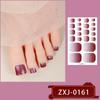 Zhengxiang Verano Nuevo Pegatinas para Uñas Polvo de Cebolla Degradado Pegatinas para Uñas de los Pies Elegantes Lindas Femeninas Blancas Impermeables para Uñas