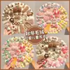 Pinzas para el flequillo de niños para arreglar el cabello suelto, Pasadores de felpa para niñas de otoño e invierno, Pinzas para el cabello con lazo para bebé, Accesorios para el cabello estilo coreano