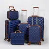 Equipaje transfronterizo 12/14/18/20/24/ 28 pulgadas juego de equipaje de viaje venta al por mayor personalizada maleta de gran capacidad con cerradura de combinación
