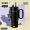 Taza Térmica Gigante Gucgres Taza con Popote de Gran Capacidad para Mujeres Taza de Agua de Alto Valor con Recubrimiento Cerámico 316 Taza de Hielo