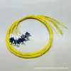 Pigtail de fibra óptica 12 núcleos cabeça quadrada cabeça redonda rabo de feixe quadrado pequeno fio de fibra óptica SC/LC/FC cabeça redonda material livre de halogênio com baixa emissão de fumaça