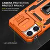 Capa para Celular Magnética para iPhone 17 Pro Aplicável em Fronteiras para Apple 15 Pro Max com Anel e Janela Deslizante, Duas em Uma Anti-Queda