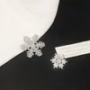 Grampo de Cabelo Metálico Grande de Floco de Neve para Mulheres, Pequeno Presilha Bico de Pato, Presilha para Franja da Testa, Acessório de Cabelo com Acabamento Premium