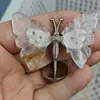 Venta Caliente Transfronteriza Alas de Mariposa de Cristal Natural Artesanías de Cristal Adornos de Decoración para el Hogar Cristal de Donghai al por Mayor
