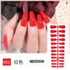 Comercio Exterior Nuevo Color Sólido Ropa de Ballet Piezas de Uñas Adhesivo Completo Arte de Uñas Uñas Postizas 17 Colores Acabado Piezas de Uñas Francesas Parche