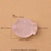 Accesorios para pulsera de zorro de nueve colas y pentagrama tallados en cristal natural crudo, cuerda trenzada hecha a mano para bricolaje, colgante para collar de mujer