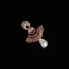 Pingente de Colar com Franja de Gota d'Água de Strass Estilo Coreano, Luxo Leve, Alto Padrão, Elegante, Retrô, Moderno, Pingente Versátil para Mulheres Atacado