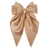 Horquilla de Moda Transfronteriza Punto Diamante Lazo Pelo Celebridad de Internet Retro Color Sólido Coreano Ins Todo Fósforo Pin de Pato Cinta G001