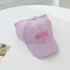 Boné Viseira Infantil Personalizado com Letra, Adequado para Rabos de Cavalo, Viseira Fina de Verão para Proteção Solar para Meninos e Meninas, Chapéu de Secagem Rápida