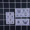Poppy Molde de Silicona para Patita de Gato, Corazón, Estrella, Luna, Molde de Silicona para Joyería, Molde para Colgante