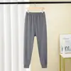 Pantalones de Algodón Puro de Otoño para Niños Gorditos, Pantalones Cálidos para Niños, Pantalones de Algodón Base Amplios y Sueltos, Pantalones Individuales para Niñas Gorditas, Pantalones de Pijama Forrados para Hombres
