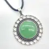 Directo de fábrica tendencia europea y americana collar de girasol de múltiples pétalos de piedra natural personalizado femenino ins nicho exquisito