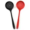 Fábrica en stock directo utensilios de cocina para el hogar gancho de colador de silicona cuchara de cocina para cocinar al por mayor
