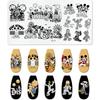 Dibujo Animado Kt Cat Arte de Uñas Impresión Plantilla de Arte de Uñas para Principiantes Anime Mickey Mouse Sello Impresión Placa de Acero