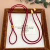 Tienda de Joyería de Cuerda Trenzada Mismo Estilo Cuerda de Joyería de Gama Alta Cordón para Collar Premium con Colgante Chapado en Oro Cordón Colgante Unisex
