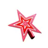 Suministros de Navidad Accesorios Fabricante Mayorista Estrella Decorativa para Árbol de Navidad Adorno Decoración Navideña Colgantes Adornos Estrella de Cinco Puntas Luz