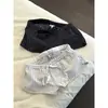 Shorts de pijama a rayas de estrella estilo americano picante para niñas, shorts de verano cómodos con cordón, pantalones deportivos para casa adecuados para usar al aire libre