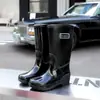 2026 Botas de Lluvia para Adultos de Color Sólido, Caña Alta, Antideslizantes, Impermeables, Zapatos de Agua de PVC para Trabajo en Cocina para Mujer