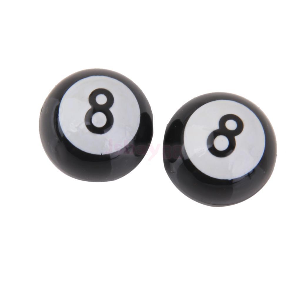 2-x-No-8-Ball-MOTORCYCLE-BIKE-