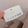 Super Flash Ear Holes Love Ear Stud Set Resin Ear Needle All-match Feminino Aurora Colorido Redondo Dormir Brincos Grátis