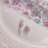 Nuevas Pegatinas para Uñas Dopamina de Primavera Color Macarrón Corazón Flor Adhesivas Decoración de Uñas para Chicas Dulces Venta al por Mayor