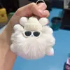 Llavero de bola de carbón de red cross-border nuevo, juego de imitación de conejo de Seto, elfo, colgante de bolsa de bola de carbón pequeña, colgante de coche, venta al por mayor