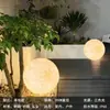 Lâmpada de Chão Lua para Decoração de Ambiente Interno e Externo, Lâmpada de Cenário Atmosférico, Lâmpada de Bola Redonda de Resina para Gramado Externo, Lâmpada de Paisagem para Pátio