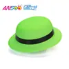 Sombrero redondo de barra fluorescente negra monocromática material PVC Moda Fiesta festival sombrero especial procesamiento personalización