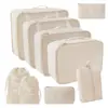 2025 Novas Sacolas Organizadoras Populares para Cosméticos, Mudança, Viagem, Conjunto de Sete Peças para Roupas, Colchas, Roupa Íntima, Desktop Atacado