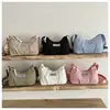 Bolsa de ombro casual transfronteiriça para mulheres, nova moda e estilo literário, bolsa de antebraço, adequada para estudantes universitários, deslocamento e como bolsa de compras